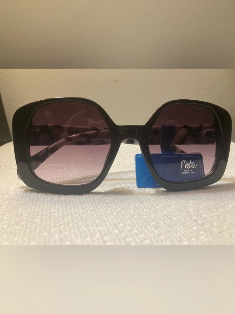NWT, Bob Mackie Sunglasses with Purple Gradient Lenses.